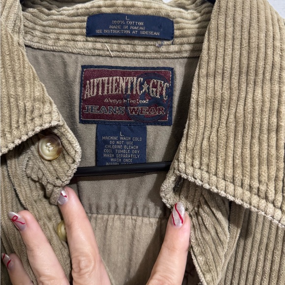 Corduroy Button-Up Jacket - Picture 2 of 5